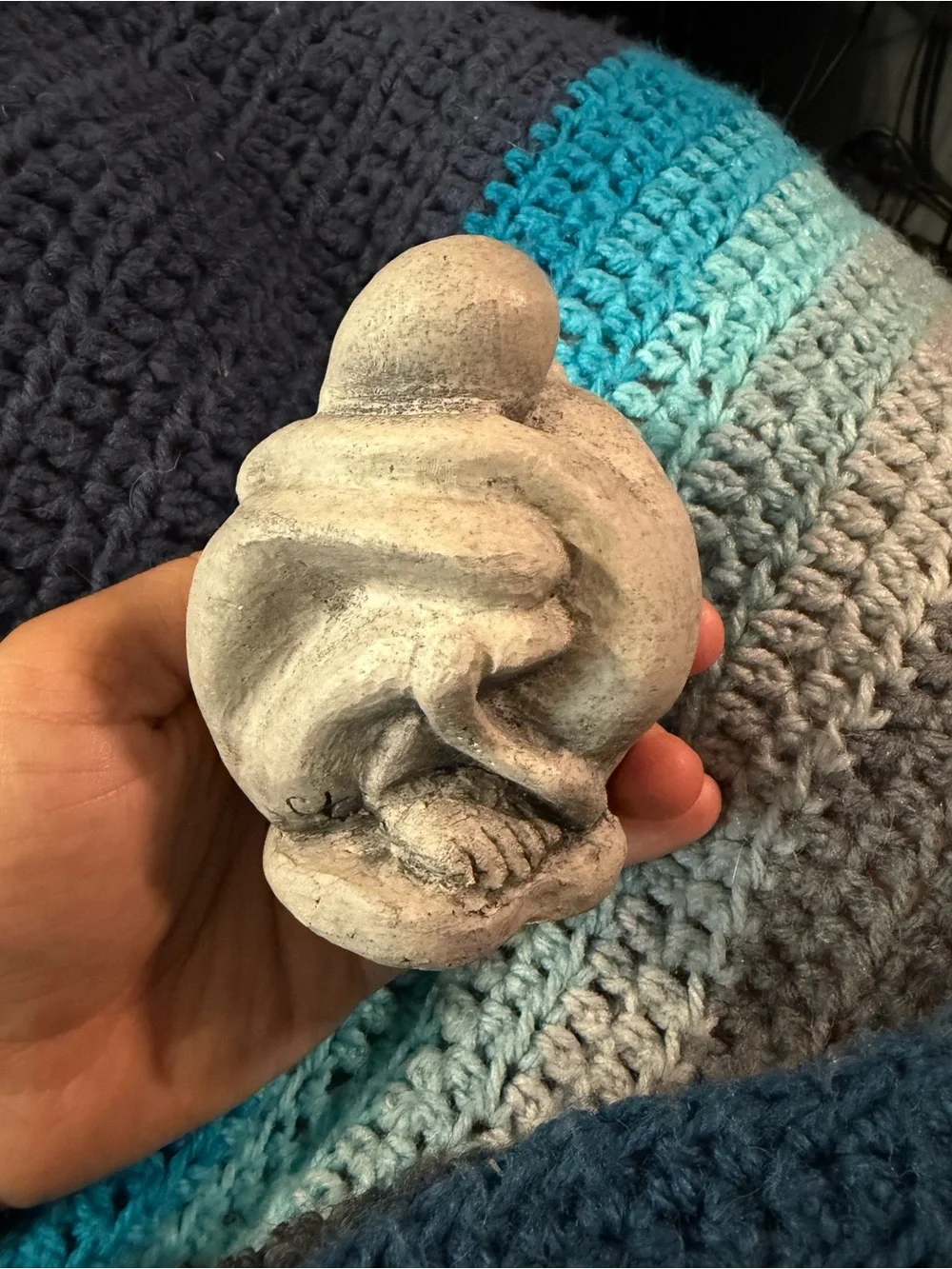 Everlasting Hug Small Pet Memorial Faux Stone Figurine Urn